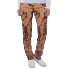 Abstract Cracked Texture Print Women s Casual Pants by dflcprintsclothing