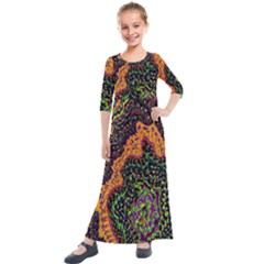 Goghwave Kids  Quarter Sleeve Maxi Dress by LW323