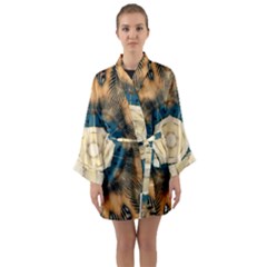 Bless Day Long Sleeve Satin Kimono by LW323