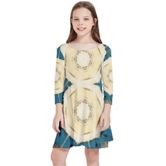 Bless Day Kids  Quarter Sleeve Skater Dress