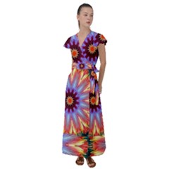 Rise An Shine Flutter Sleeve Maxi Dress by LW323