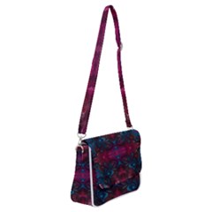 The Dragon s Flames Shoulder Bag With Back Zipper by kaleidomarblingart