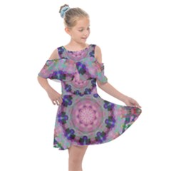 Lovely Kids  Shoulder Cutout Chiffon Dress by LW323