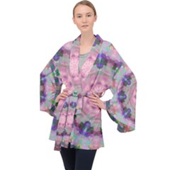 Lovely Long Sleeve Velvet Kimono  by LW323