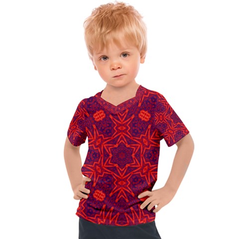 Red Rose Kids  Sports Tee by LW323