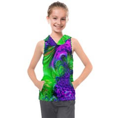 Feathery Winds Kids  Sleeveless Hoodie by LW323