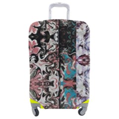 Marbling Collage Luggage Cover (medium) by kaleidomarblingart