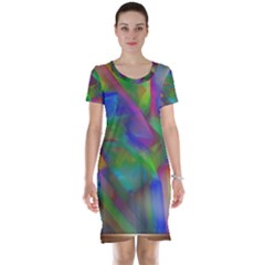 Prisma Colors Short Sleeve Nightdress by LW323