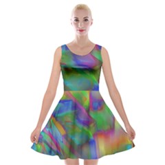 Prisma Colors Velvet Skater Dress