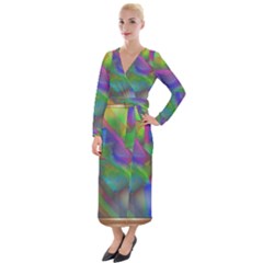 Prisma Colors Velvet Maxi Wrap Dress