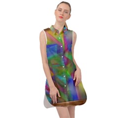 Prisma Colors Sleeveless Shirt Dress