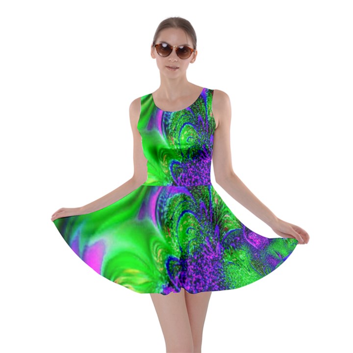 Feathery Winds Skater Dress