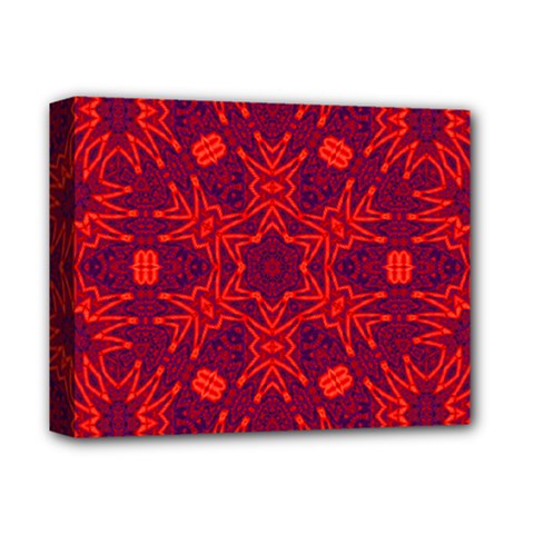 Red Rose Deluxe Canvas 14  X 11  (stretched)