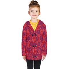 Red Rose Kids  Double Breasted Button Coat by LW323