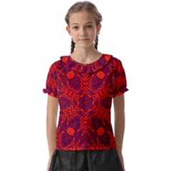 Red Rose Kids  Frill Chiffon Blouse