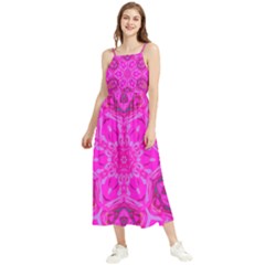 Purple Flower 2 Boho Sleeveless Summer Dress