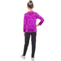 Purple Flower 2 Kids  Long Mesh Tee View2