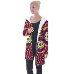 Tropical Twist Longline Hooded Cardigan