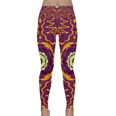 Tropical Twist Lightweight Velour Classic Yoga Leggings by LW323