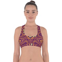 Tropical Twist Cross Back Hipster Bikini Top  by LW323