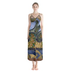 Ancient Seas Button Up Chiffon Maxi Dress by LW323