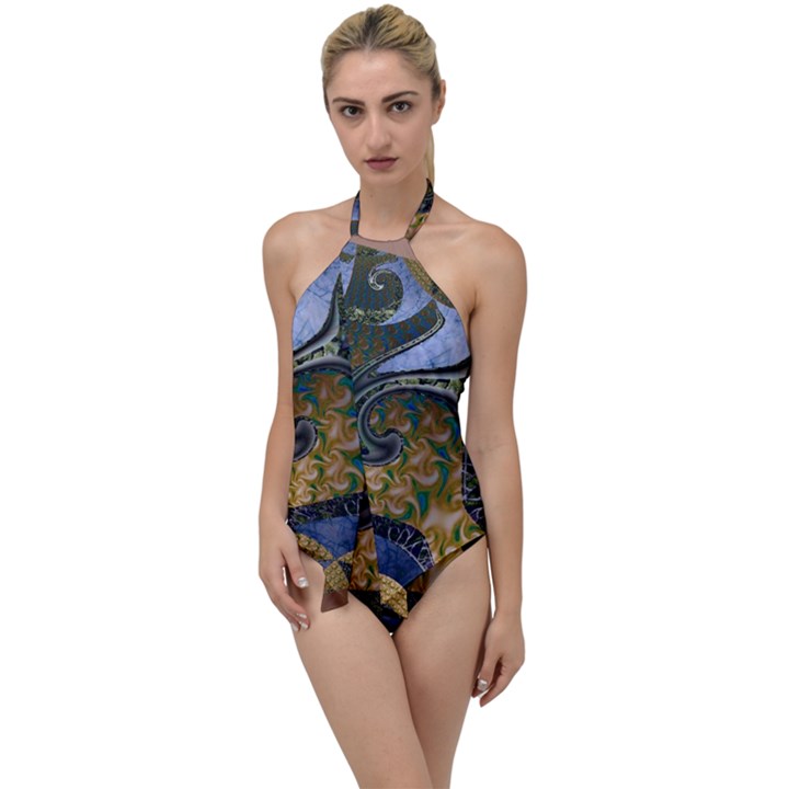 Ancient Seas Go with the Flow One Piece Swimsuit