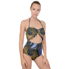 Ancient Seas Scallop Top Cut Out Swimsuit by LW323