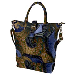 Ancient Seas Buckle Top Tote Bag by LW323