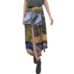 Ancient Seas Velour Split Maxi Skirt