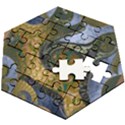 Ancient Seas Wooden Puzzle Hexagon View2