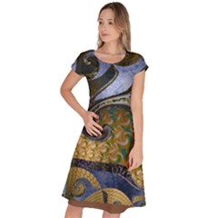 Ancient Seas Classic Short Sleeve Dress by LW323