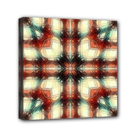 Royal Plaid Mini Canvas 6  X 6  (stretched) by LW323