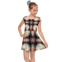 Royal Plaid Kids  Cap Sleeve Dress