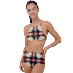 Royal Plaid High Waist Tankini Set by LW323