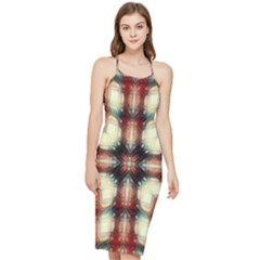 Royal Plaid Bodycon Cross Back Summer Dress