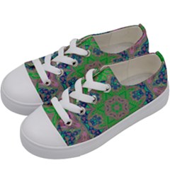 Spring Flower3 Kids  Low Top Canvas Sneakers by LW323