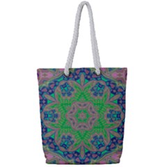 Spring Flower3 Full Print Rope Handle Tote (small) by LW323