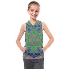 Spring Flower3 Kids  Sleeveless Hoodie by LW323