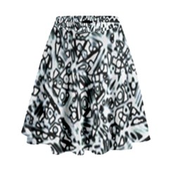 Beyond Abstract High Waist Skirt by LW323