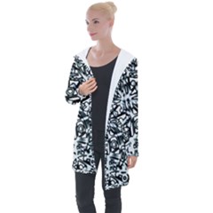 Beyond Abstract Longline Hooded Cardigan