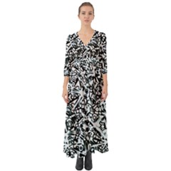 Beyond Abstract Button Up Boho Maxi Dress by LW323