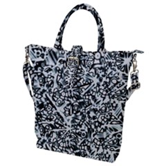 Beyond Abstract Buckle Top Tote Bag by LW323