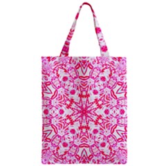 Pink Petals Zipper Classic Tote Bag by LW323