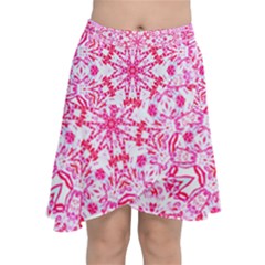 Pink Petals Chiffon Wrap Front Skirt by LW323