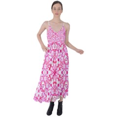 Pink Petals Tie Back Maxi Dress by LW323