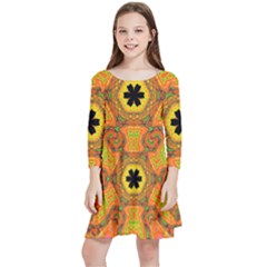 Sassafras Kids  Quarter Sleeve Skater Dress