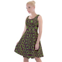 Greenspring Knee Length Skater Dress by LW323