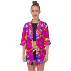 Pink Beauty Open Front Chiffon Kimono by LW323