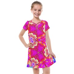 Pink Beauty Kids  Cross Web Dress by LW323