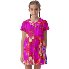 Pink Beauty Kids  Asymmetric Collar Dress